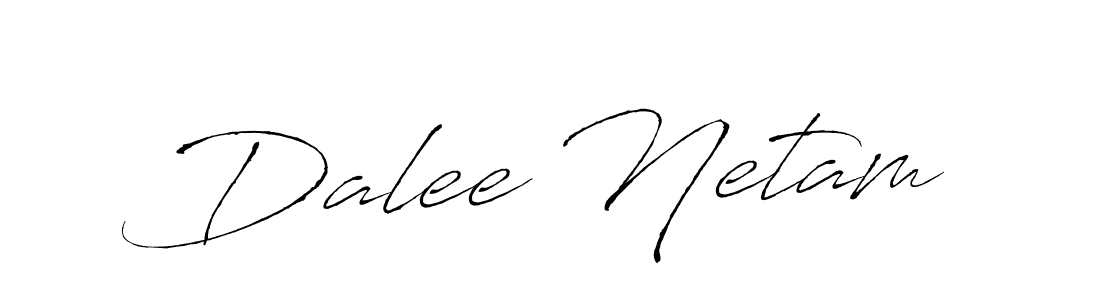 Make a beautiful signature design for name Dalee Netam. With this signature (Antro_Vectra) style, you can create a handwritten signature for free. Dalee Netam signature style 6 images and pictures png