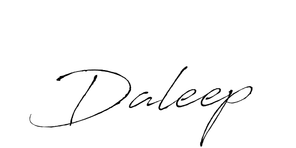 Make a beautiful signature design for name Daleep. With this signature (Antro_Vectra) style, you can create a handwritten signature for free. Daleep signature style 6 images and pictures png