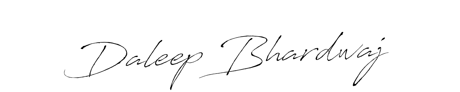 How to make Daleep Bhardwaj name signature. Use Antro_Vectra style for creating short signs online. This is the latest handwritten sign. Daleep Bhardwaj signature style 6 images and pictures png
