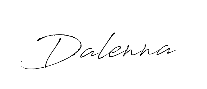 Make a beautiful signature design for name Dalenna. With this signature (Antro_Vectra) style, you can create a handwritten signature for free. Dalenna signature style 6 images and pictures png