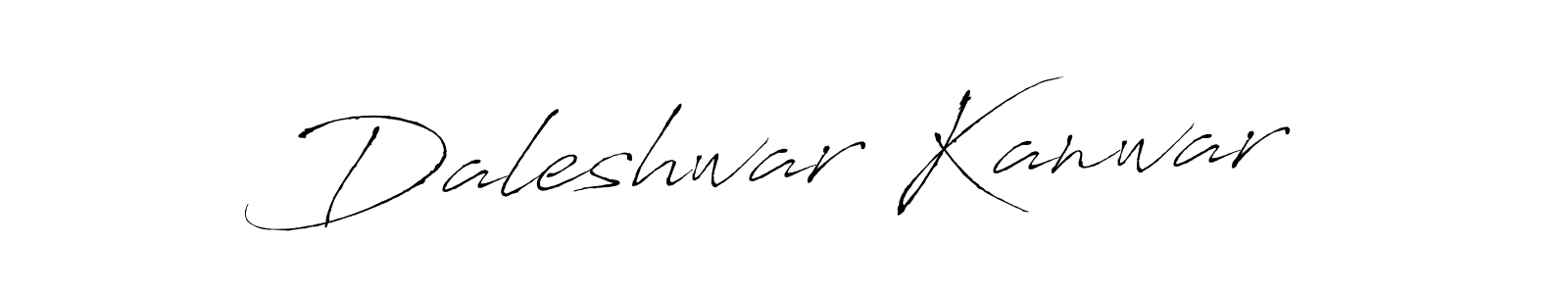 Create a beautiful signature design for name Daleshwar Kanwar. With this signature (Antro_Vectra) fonts, you can make a handwritten signature for free. Daleshwar Kanwar signature style 6 images and pictures png