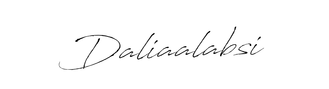 Antro_Vectra is a professional signature style that is perfect for those who want to add a touch of class to their signature. It is also a great choice for those who want to make their signature more unique. Get Daliaalabsi name to fancy signature for free. Daliaalabsi signature style 6 images and pictures png