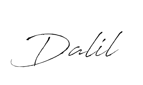 How to make Dalil signature? Antro_Vectra is a professional autograph style. Create handwritten signature for Dalil name. Dalil signature style 6 images and pictures png