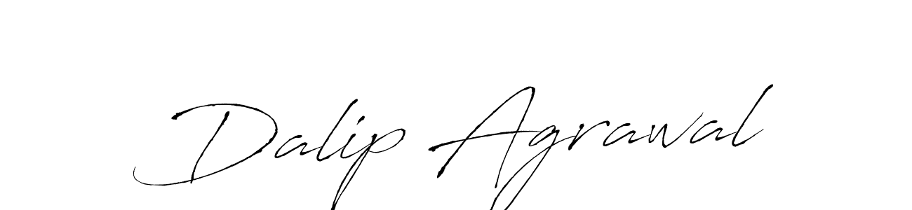 How to make Dalip Agrawal name signature. Use Antro_Vectra style for creating short signs online. This is the latest handwritten sign. Dalip Agrawal signature style 6 images and pictures png