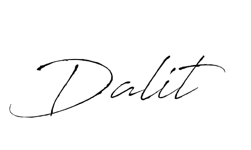 Use a signature maker to create a handwritten signature online. With this signature software, you can design (Antro_Vectra) your own signature for name Dalit. Dalit signature style 6 images and pictures png