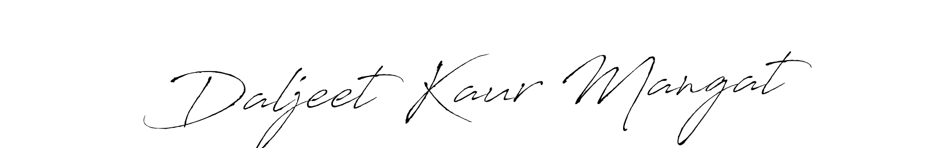 It looks lik you need a new signature style for name Daljeet Kaur Mangat. Design unique handwritten (Antro_Vectra) signature with our free signature maker in just a few clicks. Daljeet Kaur Mangat signature style 6 images and pictures png