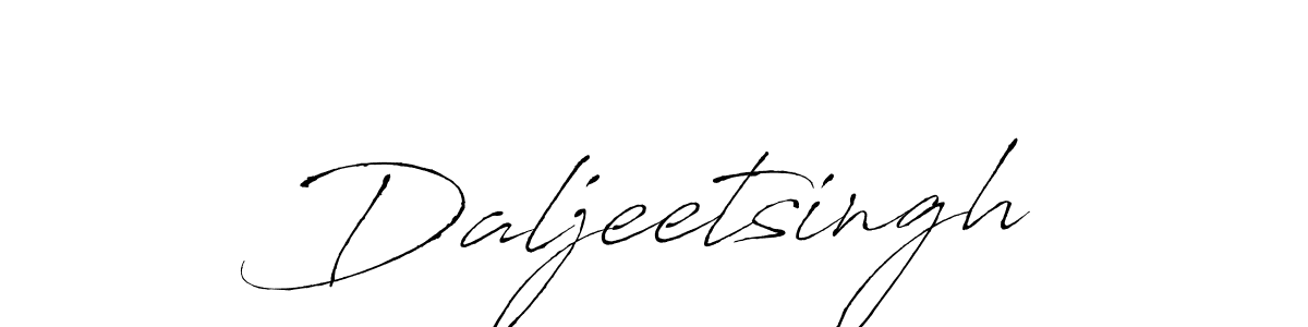Make a beautiful signature design for name Daljeetsingh. With this signature (Antro_Vectra) style, you can create a handwritten signature for free. Daljeetsingh signature style 6 images and pictures png