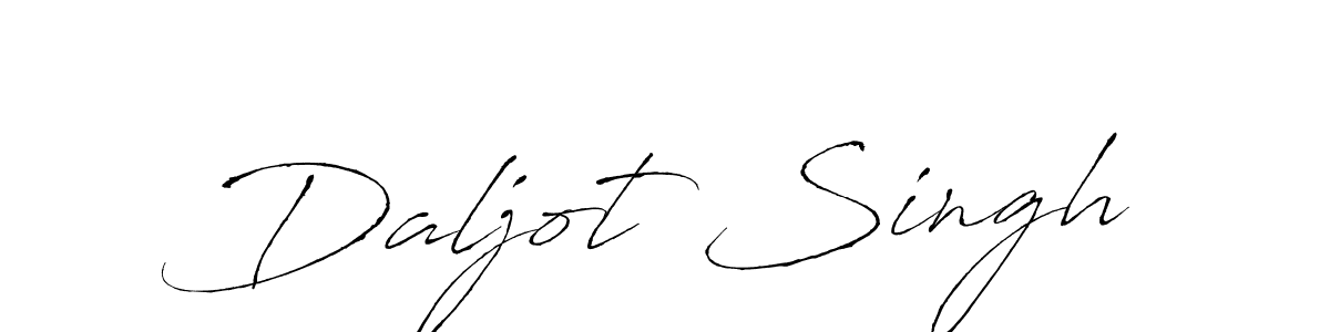 Design your own signature with our free online signature maker. With this signature software, you can create a handwritten (Antro_Vectra) signature for name Daljot Singh. Daljot Singh signature style 6 images and pictures png