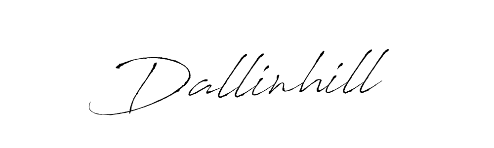 Make a beautiful signature design for name Dallinhill. With this signature (Antro_Vectra) style, you can create a handwritten signature for free. Dallinhill signature style 6 images and pictures png