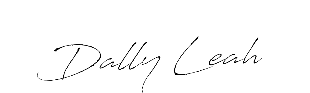 How to make Dally Leah name signature. Use Antro_Vectra style for creating short signs online. This is the latest handwritten sign. Dally Leah signature style 6 images and pictures png