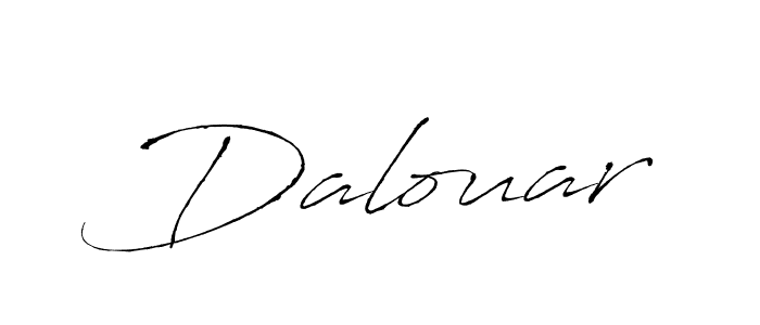 How to make Dalouar name signature. Use Antro_Vectra style for creating short signs online. This is the latest handwritten sign. Dalouar signature style 6 images and pictures png