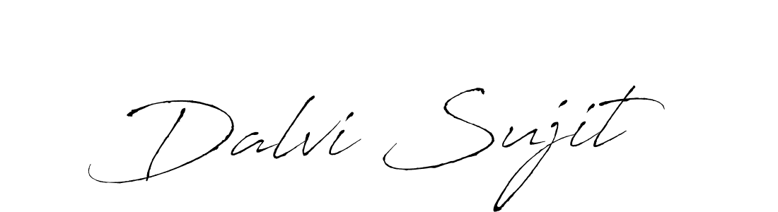 How to make Dalvi Sujit name signature. Use Antro_Vectra style for creating short signs online. This is the latest handwritten sign. Dalvi Sujit signature style 6 images and pictures png