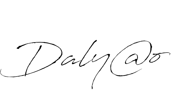 You should practise on your own different ways (Antro_Vectra) to write your name (Daly@o) in signature. don't let someone else do it for you. Daly@o signature style 6 images and pictures png