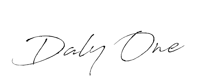 Create a beautiful signature design for name Daly One. With this signature (Antro_Vectra) fonts, you can make a handwritten signature for free. Daly One signature style 6 images and pictures png