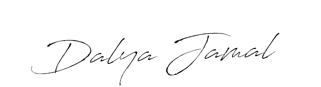 Make a beautiful signature design for name Dalya Jamal. With this signature (Antro_Vectra) style, you can create a handwritten signature for free. Dalya Jamal signature style 6 images and pictures png