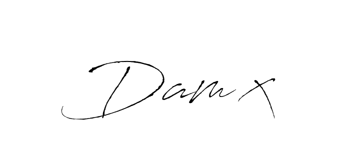 Create a beautiful signature design for name Dam’x. With this signature (Antro_Vectra) fonts, you can make a handwritten signature for free. Dam’x signature style 6 images and pictures png
