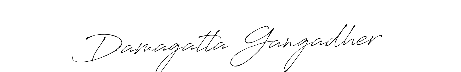 How to make Damagatla Gangadher signature? Antro_Vectra is a professional autograph style. Create handwritten signature for Damagatla Gangadher name. Damagatla Gangadher signature style 6 images and pictures png