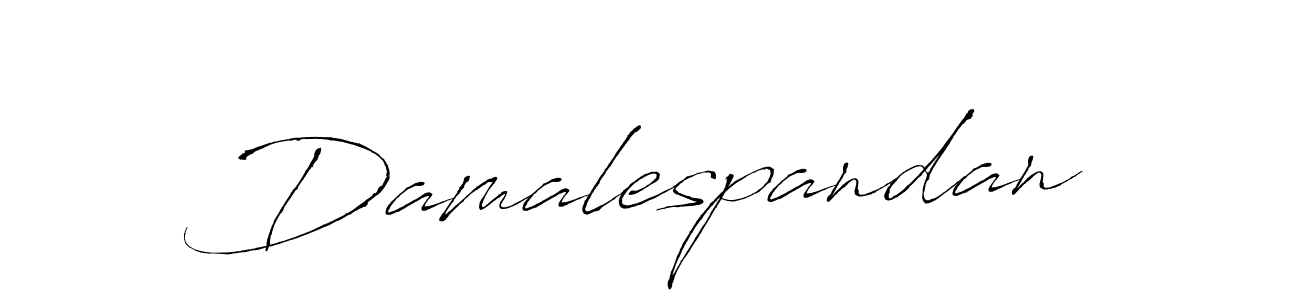 How to make Damalespandan signature? Antro_Vectra is a professional autograph style. Create handwritten signature for Damalespandan name. Damalespandan signature style 6 images and pictures png