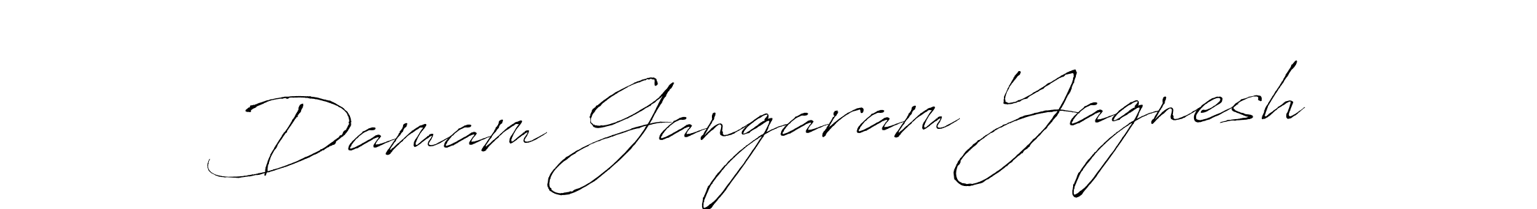 Also we have Damam Gangaram Yagnesh name is the best signature style. Create professional handwritten signature collection using Antro_Vectra autograph style. Damam Gangaram Yagnesh signature style 6 images and pictures png