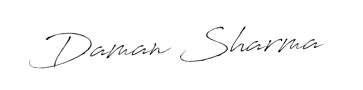 Design your own signature with our free online signature maker. With this signature software, you can create a handwritten (Antro_Vectra) signature for name Daman Sharma. Daman Sharma signature style 6 images and pictures png