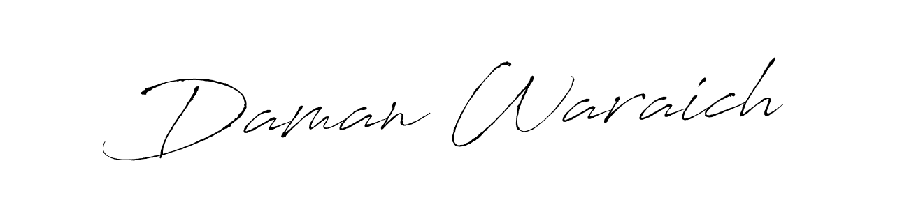 Also we have Daman Waraich name is the best signature style. Create professional handwritten signature collection using Antro_Vectra autograph style. Daman Waraich signature style 6 images and pictures png