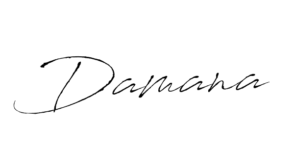 Create a beautiful signature design for name Damana. With this signature (Antro_Vectra) fonts, you can make a handwritten signature for free. Damana signature style 6 images and pictures png