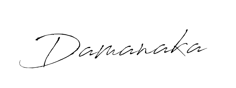 Make a beautiful signature design for name Damanaka. With this signature (Antro_Vectra) style, you can create a handwritten signature for free. Damanaka signature style 6 images and pictures png