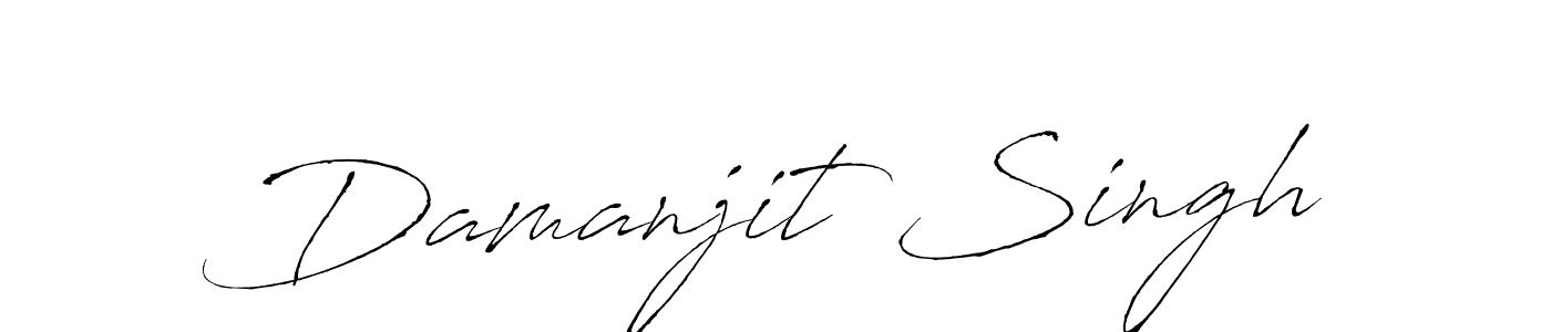 Make a beautiful signature design for name Damanjit Singh. With this signature (Antro_Vectra) style, you can create a handwritten signature for free. Damanjit Singh signature style 6 images and pictures png