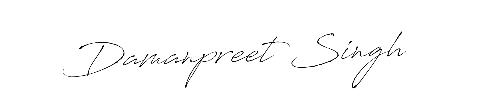 Damanpreet Singh stylish signature style. Best Handwritten Sign (Antro_Vectra) for my name. Handwritten Signature Collection Ideas for my name Damanpreet Singh. Damanpreet Singh signature style 6 images and pictures png