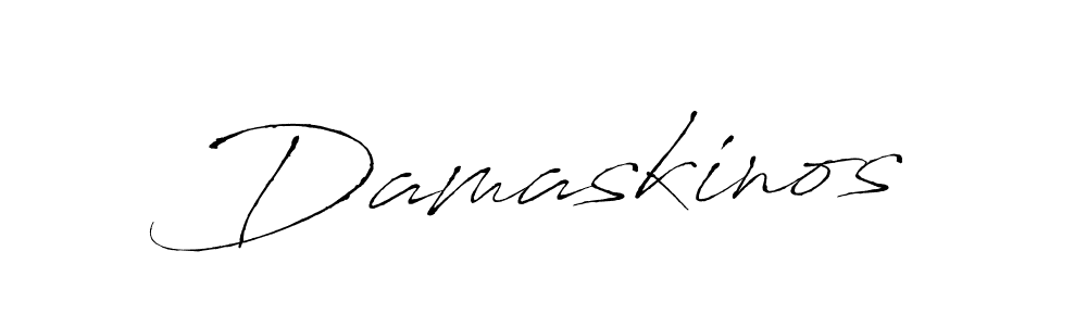 Use a signature maker to create a handwritten signature online. With this signature software, you can design (Antro_Vectra) your own signature for name Damaskinos. Damaskinos signature style 6 images and pictures png