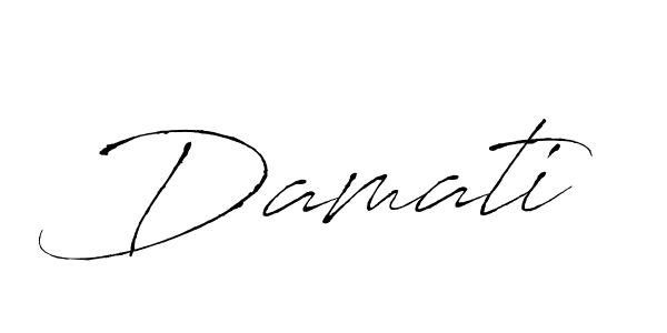 Make a beautiful signature design for name Damati. With this signature (Antro_Vectra) style, you can create a handwritten signature for free. Damati signature style 6 images and pictures png