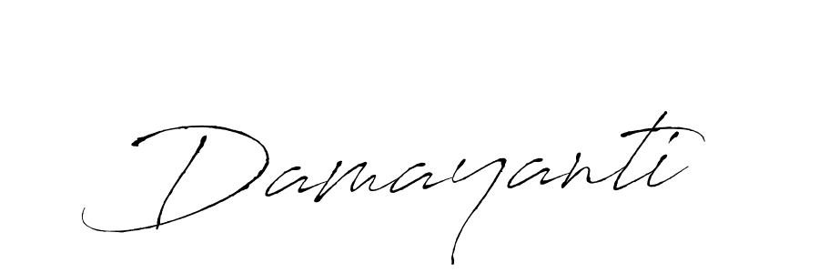 Damayanti stylish signature style. Best Handwritten Sign (Antro_Vectra) for my name. Handwritten Signature Collection Ideas for my name Damayanti. Damayanti signature style 6 images and pictures png