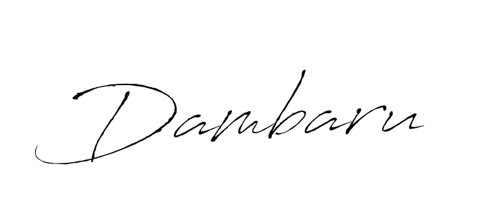 How to make Dambaru signature? Antro_Vectra is a professional autograph style. Create handwritten signature for Dambaru name. Dambaru signature style 6 images and pictures png