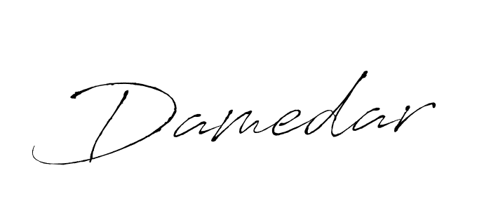 Design your own signature with our free online signature maker. With this signature software, you can create a handwritten (Antro_Vectra) signature for name Damedar. Damedar signature style 6 images and pictures png