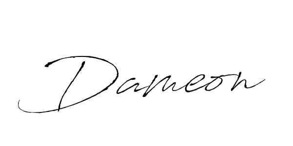Create a beautiful signature design for name Dameon. With this signature (Antro_Vectra) fonts, you can make a handwritten signature for free. Dameon signature style 6 images and pictures png