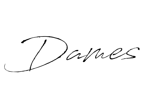 Make a beautiful signature design for name Dames. With this signature (Antro_Vectra) style, you can create a handwritten signature for free. Dames signature style 6 images and pictures png