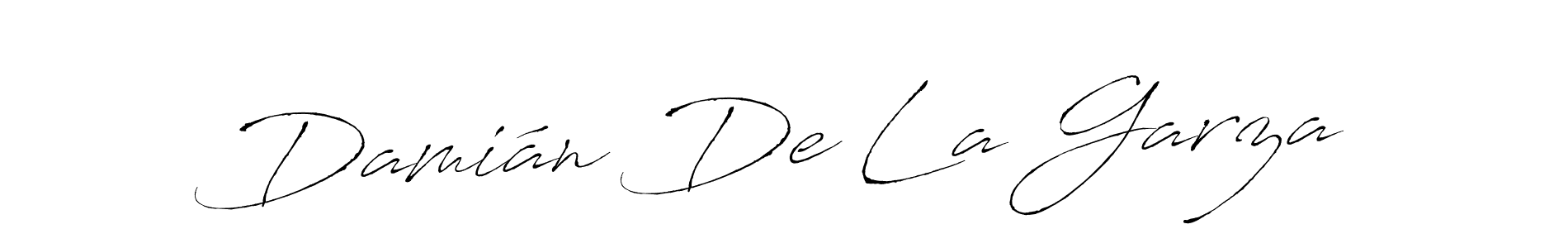 Make a beautiful signature design for name Damián De La Garza. With this signature (Antro_Vectra) style, you can create a handwritten signature for free. Damián De La Garza signature style 6 images and pictures png