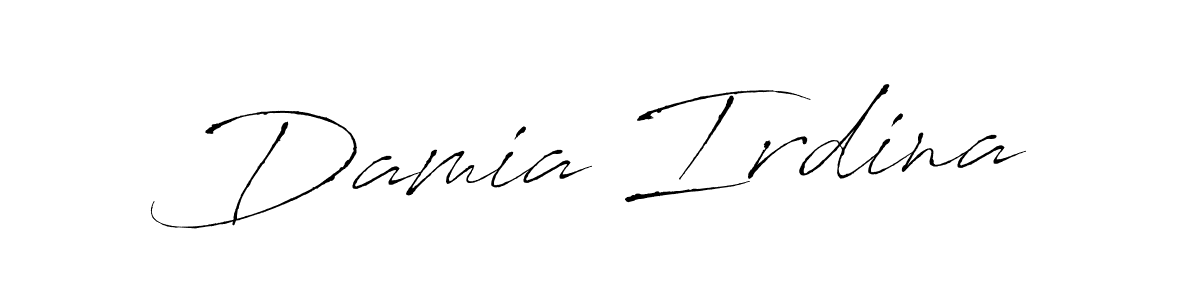 Create a beautiful signature design for name Damia Irdina. With this signature (Antro_Vectra) fonts, you can make a handwritten signature for free. Damia Irdina signature style 6 images and pictures png