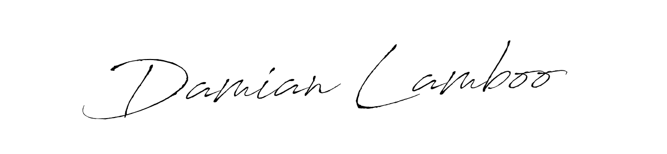 Damian Lamboo stylish signature style. Best Handwritten Sign (Antro_Vectra) for my name. Handwritten Signature Collection Ideas for my name Damian Lamboo. Damian Lamboo signature style 6 images and pictures png