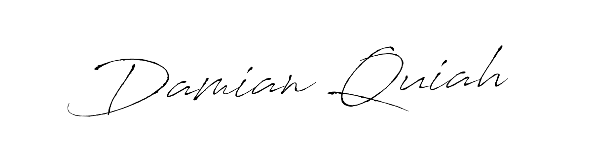 Antro_Vectra is a professional signature style that is perfect for those who want to add a touch of class to their signature. It is also a great choice for those who want to make their signature more unique. Get Damian Quiah name to fancy signature for free. Damian Quiah signature style 6 images and pictures png