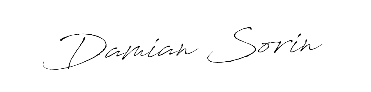Damian Sorin stylish signature style. Best Handwritten Sign (Antro_Vectra) for my name. Handwritten Signature Collection Ideas for my name Damian Sorin. Damian Sorin signature style 6 images and pictures png