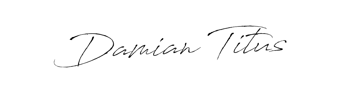 Design your own signature with our free online signature maker. With this signature software, you can create a handwritten (Antro_Vectra) signature for name Damian Titus. Damian Titus signature style 6 images and pictures png