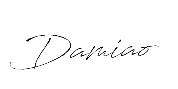 Make a beautiful signature design for name Damiao. With this signature (Antro_Vectra) style, you can create a handwritten signature for free. Damiao signature style 6 images and pictures png
