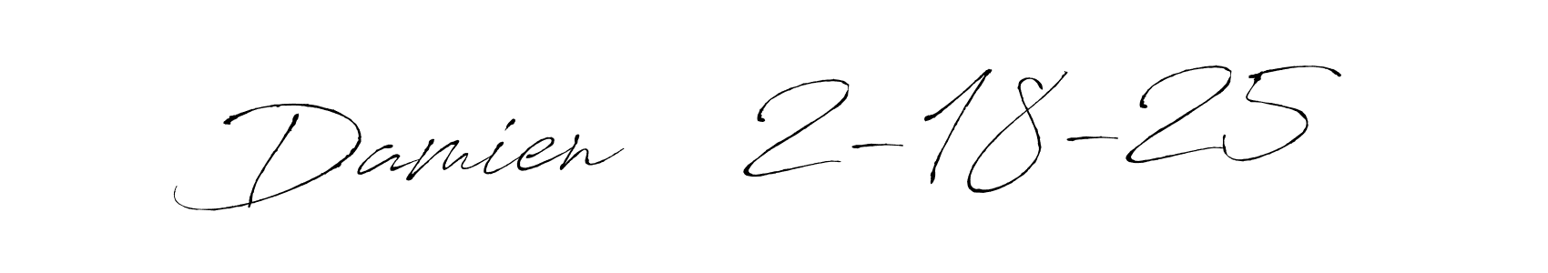 Make a beautiful signature design for name Damien    2-18-25. Use this online signature maker to create a handwritten signature for free. Damien    2-18-25 signature style 6 images and pictures png