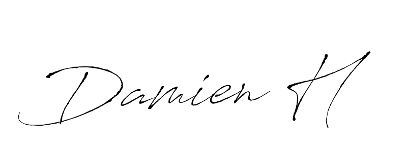 Similarly Antro_Vectra is the best handwritten signature design. Signature creator online .You can use it as an online autograph creator for name Damien H. Damien H signature style 6 images and pictures png