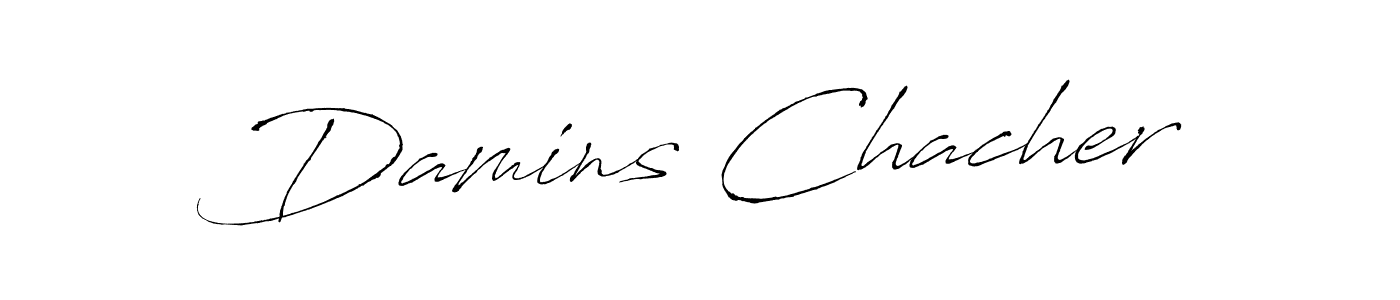 How to make Damins Chacher signature? Antro_Vectra is a professional autograph style. Create handwritten signature for Damins Chacher name. Damins Chacher signature style 6 images and pictures png