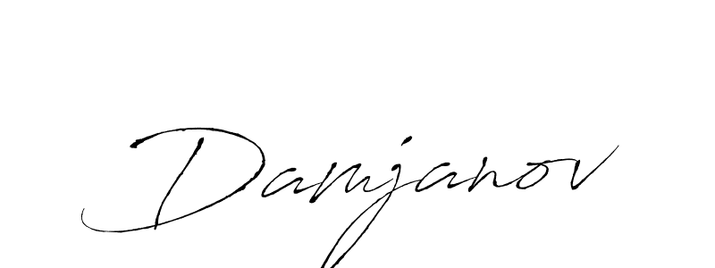 How to make Damjanov signature? Antro_Vectra is a professional autograph style. Create handwritten signature for Damjanov name. Damjanov signature style 6 images and pictures png