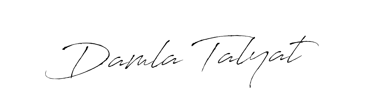 Similarly Antro_Vectra is the best handwritten signature design. Signature creator online .You can use it as an online autograph creator for name Damla Talyat. Damla Talyat signature style 6 images and pictures png