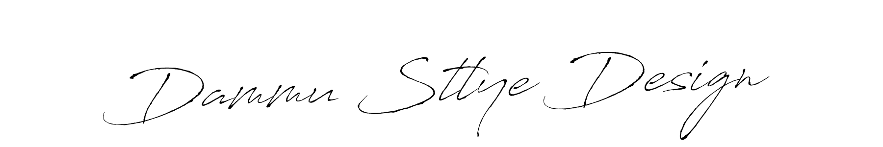 Make a beautiful signature design for name Dammu Stlye Design. With this signature (Antro_Vectra) style, you can create a handwritten signature for free. Dammu Stlye Design signature style 6 images and pictures png