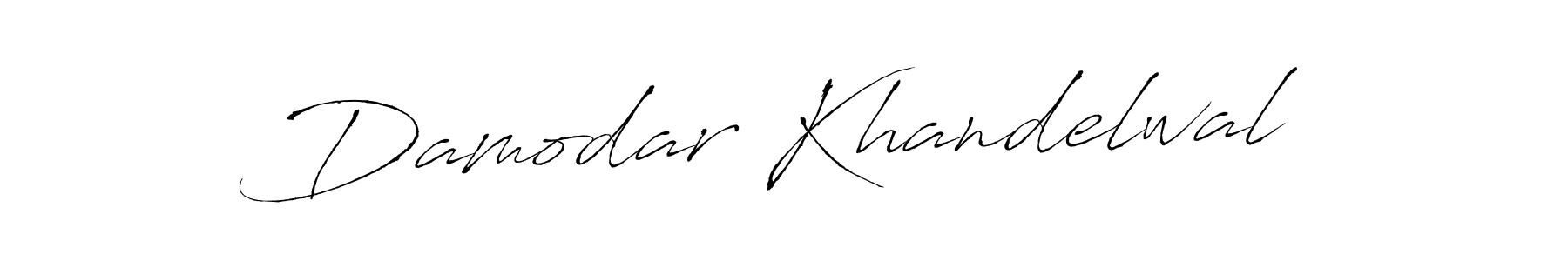 Design your own signature with our free online signature maker. With this signature software, you can create a handwritten (Antro_Vectra) signature for name Damodar Khandelwal. Damodar Khandelwal signature style 6 images and pictures png